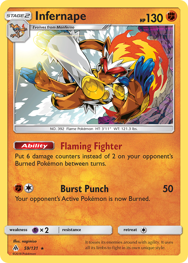 Infernape (59/131) [Sun & Moon: Forbidden Light] - The Mythic Store | 24h Order Processing