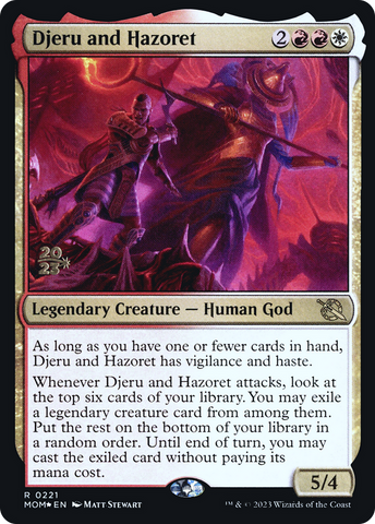 Djeru and Hazoret [March of the Machine Prerelease Promos] - The Mythic Store | 24h Order Processing