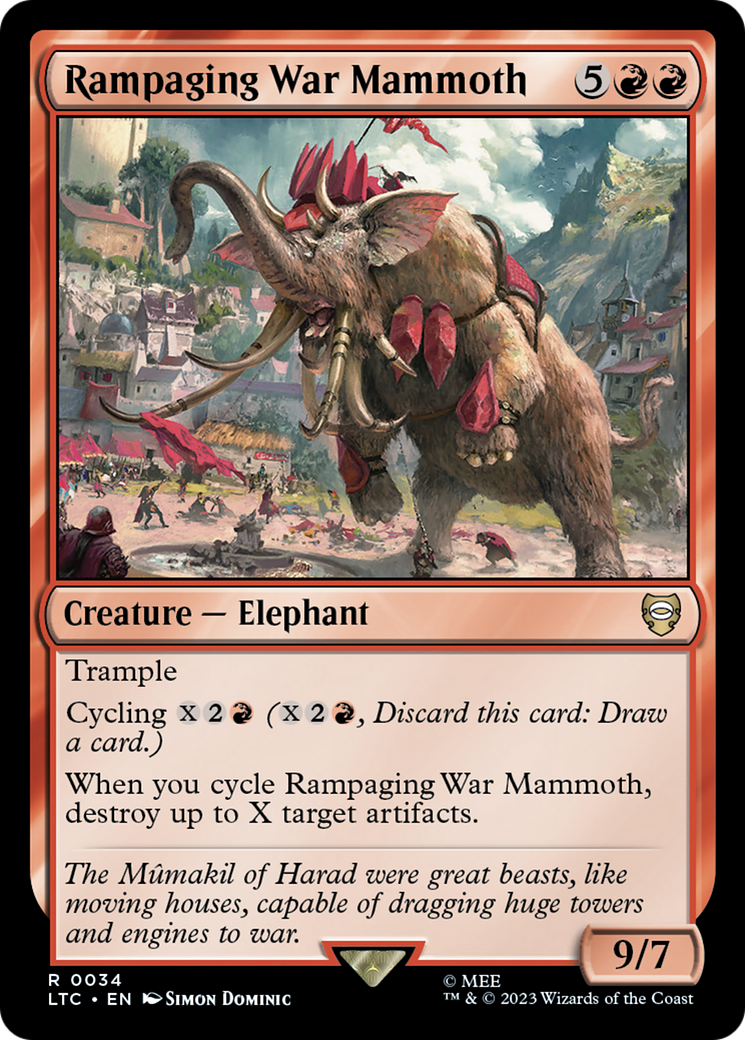 Rampaging War Mammoth [The Lord of the Rings: Tales of Middle-Earth Commander] - The Mythic Store | 24h Order Processing