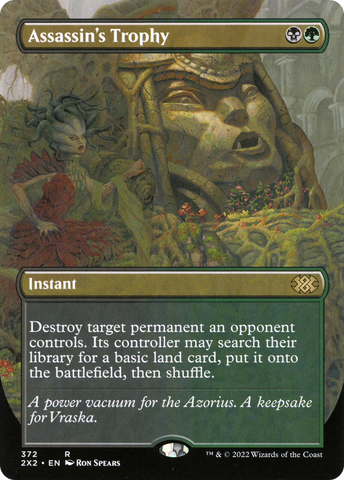 Assassin's Trophy (Borderless Alternate Art) [Double Masters 2022] - The Mythic Store | 24h Order Processing