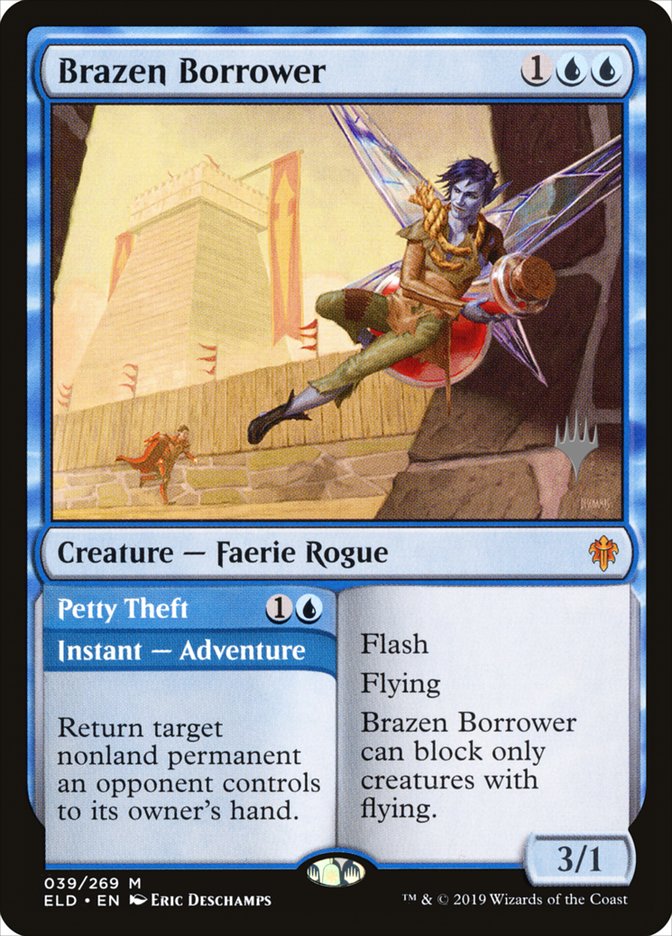 Brazen Borrower // Petty Theft (Promo Pack) [Throne of Eldraine Promos] - The Mythic Store | 24h Order Processing