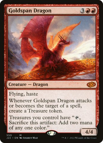 Goldspan Dragon [Jumpstart 2022] - The Mythic Store | 24h Order Processing