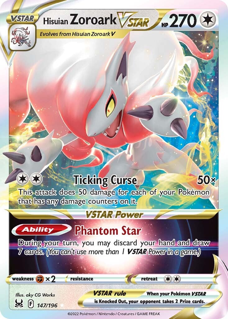 Hisuian Zoroark VSTAR (147/196) [Sword & Shield: Lost Origin] - The Mythic Store | 24h Order Processing