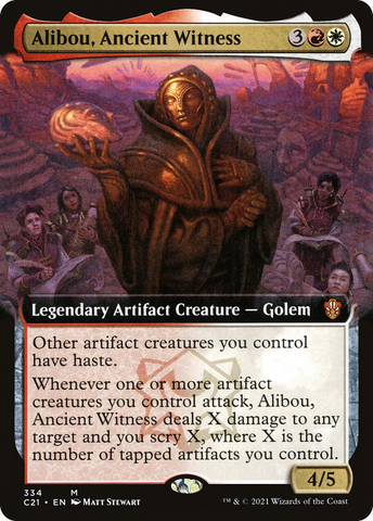 Alibou, Ancient Witness (Extended Art) [Commander 2021] - The Mythic Store | 24h Order Processing