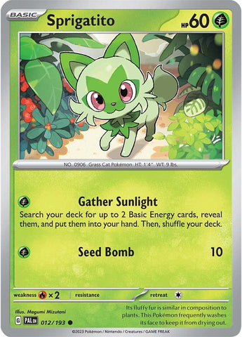 Sprigatito (012/193) [Scarlet & Violet: Paldea Evolved] - The Mythic Store | 24h Order Processing
