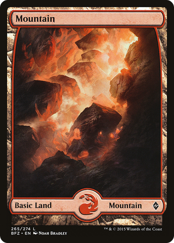 Mountain (265) (Full Art) [Battle for Zendikar] - The Mythic Store | 24h Order Processing