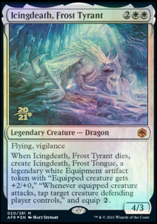 Icingdeath, Frost Tyrant [Dungeons & Dragons: Adventures in the Forgotten Realms Prerelease Promos] - The Mythic Store | 24h Order Processing