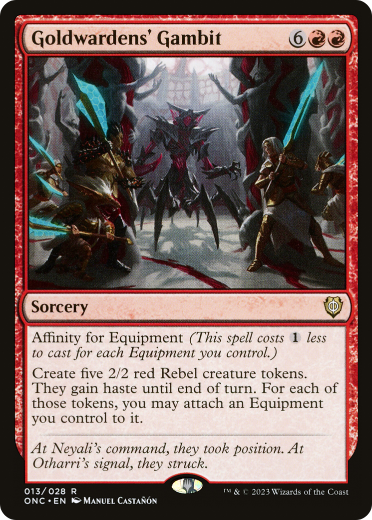 Goldwardens' Gambit [Phyrexia: All Will Be One Commander] - The Mythic Store | 24h Order Processing