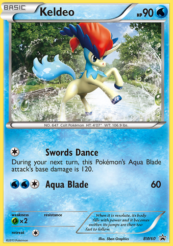 Keldeo (BW60) [Black & White: Black Star Promos] - The Mythic Store | 24h Order Processing