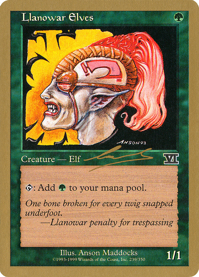 Llanowar Elves (Nicolas Labarre) [World Championship Decks 2000] - The Mythic Store | 24h Order Processing