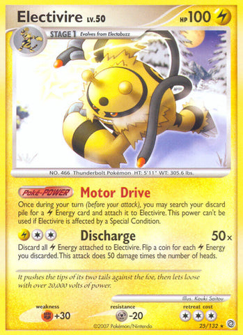 Electivire (25/132) (Theme Deck Exclusive) [Diamond & Pearl: Secret Wonders] - The Mythic Store | 24h Order Processing