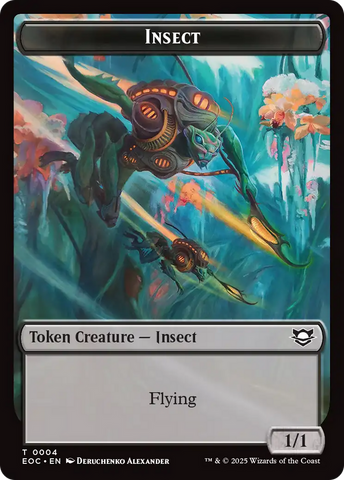 Insect // Beast (0005) Double-Sided Token [Edge of Eternities Commander Tokens] - The Mythic Store | 24h Order Processing