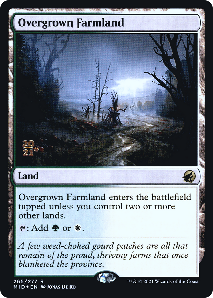 Overgrown Farmland [Innistrad: Midnight Hunt Prerelease Promos] - The Mythic Store | 24h Order Processing