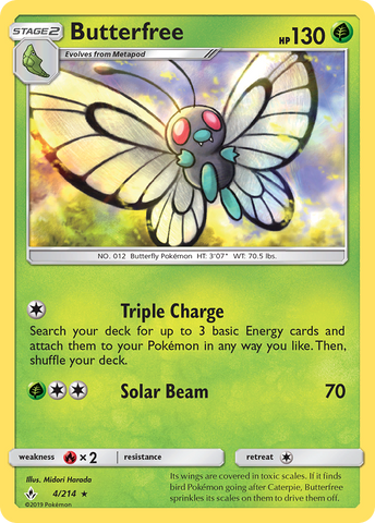 Butterfree (4/214) [Sun & Moon: Unbroken Bonds] - The Mythic Store | 24h Order Processing