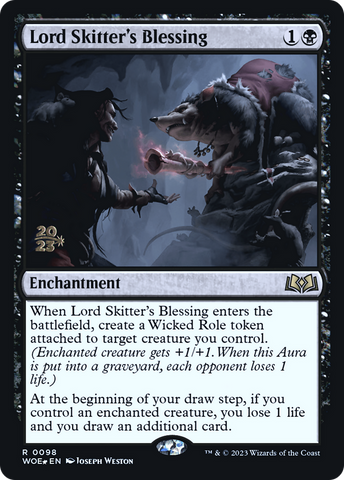 Lord Skitter's Blessing [Wilds of Eldraine Prerelease Promos] - The Mythic Store | 24h Order Processing