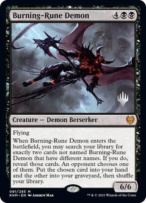 Burning-Rune Demon (Promo Pack) [Kaldheim Promos] - The Mythic Store | 24h Order Processing