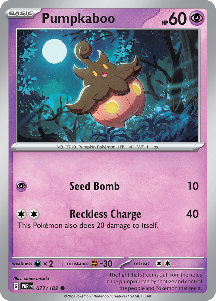 Pumpkaboo (077/182) [Scarlet & Violet: Paradox Rift] - The Mythic Store | 24h Order Processing