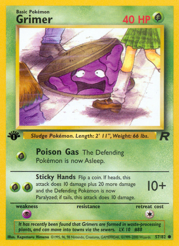 Grimer (57/82) [Team Rocket 1st Edition] - The Mythic Store | 24h Order Processing