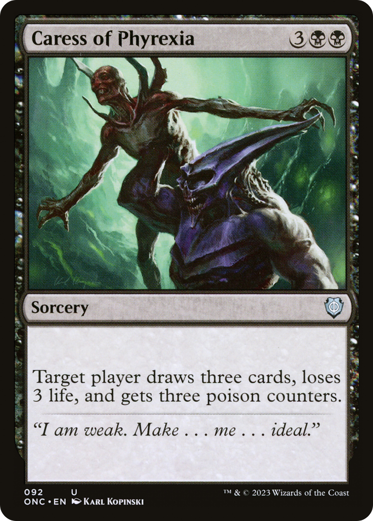 Caress of Phyrexia [Phyrexia: All Will Be One Commander] - The Mythic Store | 24h Order Processing