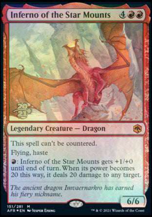 Inferno of the Star Mounts [Dungeons & Dragons: Adventures in the Forgotten Realms Prerelease Promos] - The Mythic Store | 24h Order Processing