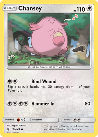 Chansey (101/145) [Sun & Moon: Guardians Rising] - The Mythic Store | 24h Order Processing