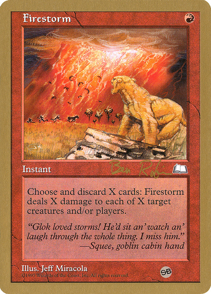 Firestorm (Ben Rubin) (SB) [World Championship Decks 1998] - The Mythic Store | 24h Order Processing