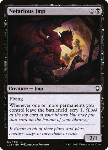 Nefarious Imp [Commander Legends: Battle for Baldur's Gate] - The Mythic Store | 24h Order Processing