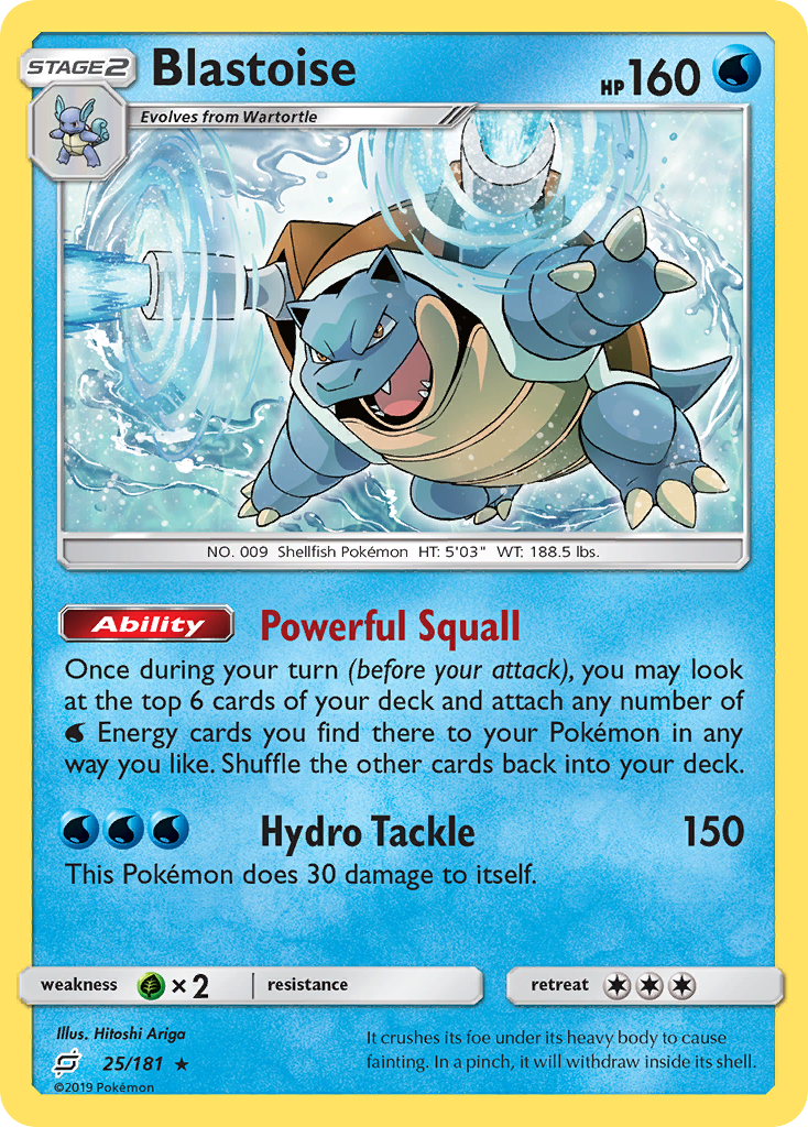 Blastoise (25/181) [Sun & Moon: Team Up] - The Mythic Store | 24h Order Processing
