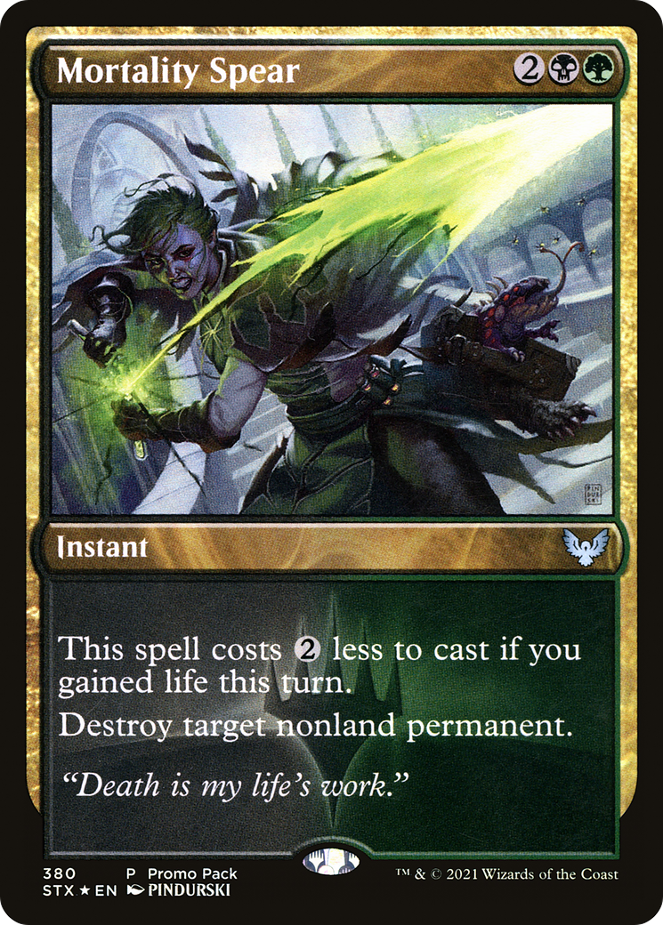 Mortality Spear (Promo Pack) [Strixhaven: School of Mages Promos] - The Mythic Store | 24h Order Processing