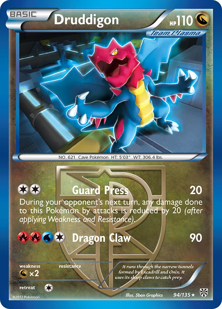 Druddigon (94/135) (Theme Deck Exclusive) [Black & White: Plasma Storm] - The Mythic Store | 24h Order Processing