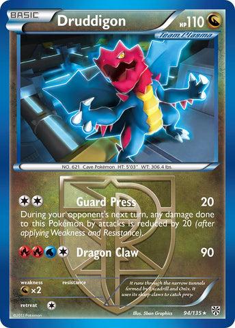 Druddigon (94/135) (Theme Deck Exclusive) [Black & White: Plasma Storm] - The Mythic Store | 24h Order Processing