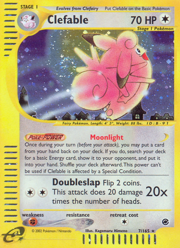 Clefable (7/165) [Expedition: Base Set] - The Mythic Store | 24h Order Processing