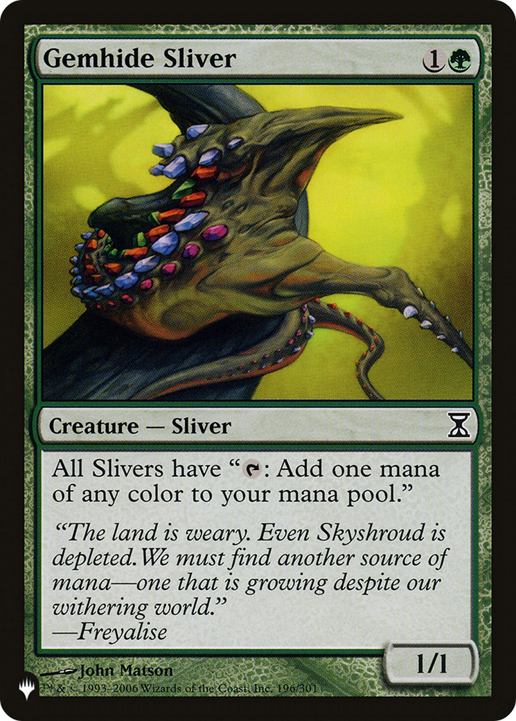 Gemhide Sliver [The List] - The Mythic Store | 24h Order Processing