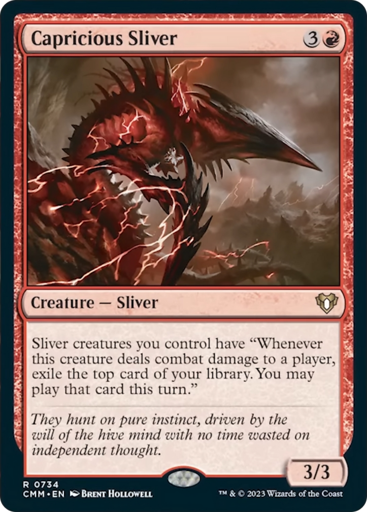 Capricious Sliver [Commander Masters] - The Mythic Store | 24h Order Processing