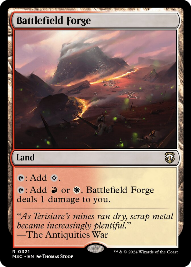 Battlefield Forge (Ripple Foil) [Modern Horizons 3 Commander] - The Mythic Store | 24h Order Processing