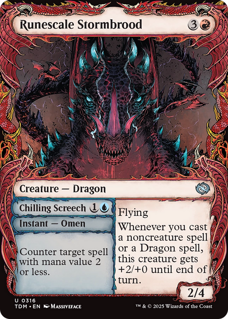 Runescale Stormbrood (Showcase) [Tarkir: Dragonstorm] - The Mythic Store | 24h Order Processing