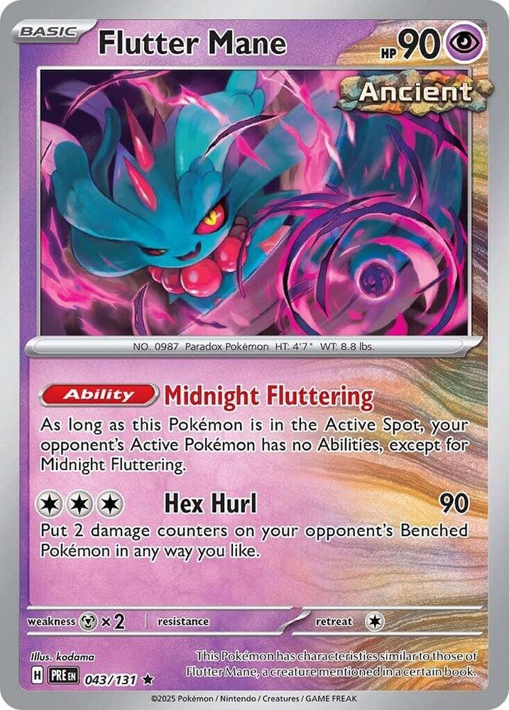 Flutter Mane (043/131) [Scarlet & Violet: Prismatic Evolutions] - The Mythic Store | 24h Order Processing