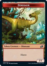 Dinosaur // Human Soldier (003) Double-Sided Token [Ikoria: Lair of Behemoths Tokens] - The Mythic Store | 24h Order Processing