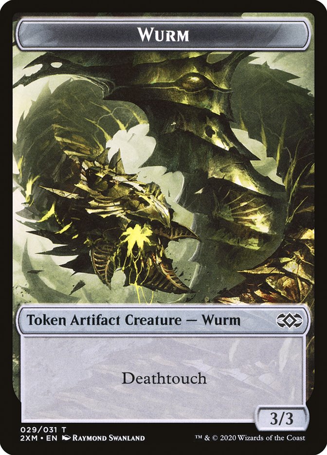 Treasure // Wurm (029) Double-Sided Token [Double Masters Tokens] - The Mythic Store | 24h Order Processing