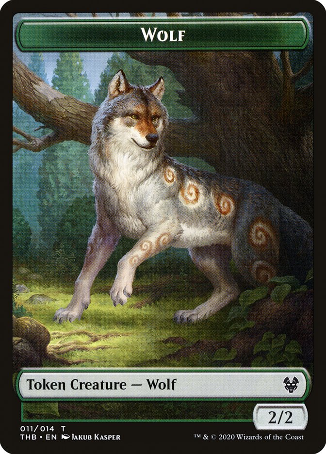 Satyr // Wolf Double-Sided Token [Theros Beyond Death Tokens] - The Mythic Store | 24h Order Processing