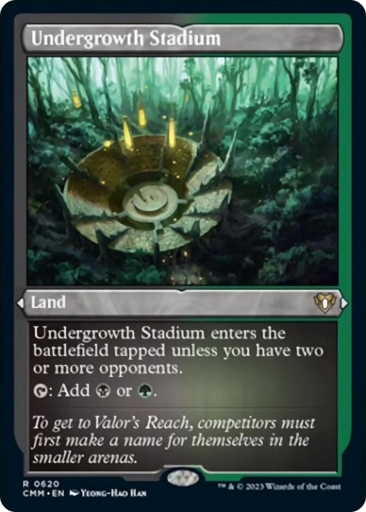 Undergrowth Stadium (Foil Etched) [Commander Masters] - The Mythic Store | 24h Order Processing