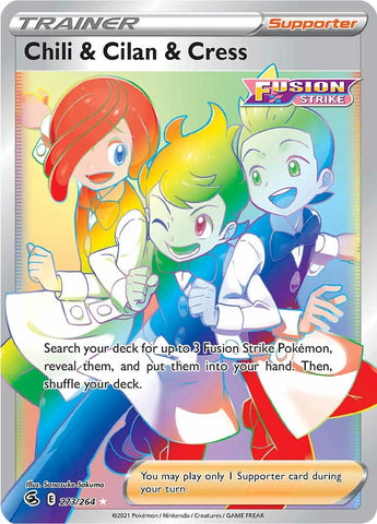 Chili & Cilan & Cress (273/264) [Sword & Shield: Fusion Strike] - The Mythic Store | 24h Order Processing