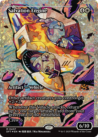 Salvation Engine (Showcase Fracture Foil) (Japanese) [Aetherdrift] - The Mythic Store | 24h Order Processing