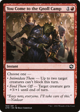 You Come to the Gnoll Camp [Dungeons & Dragons: Adventures in the Forgotten Realms] - The Mythic Store | 24h Order Processing