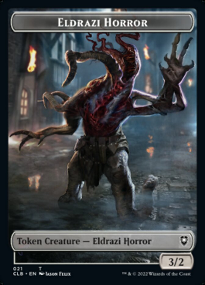 Horror // Eldrazi Horror Double-Sided Token [Commander Legends: Battle for Baldur's Gate Tokens] - The Mythic Store | 24h Order Processing