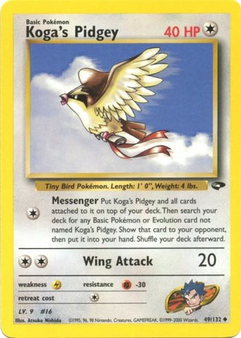 Koga's Pidgey (49/132) [Gym Challenge Unlimited] - The Mythic Store | 24h Order Processing