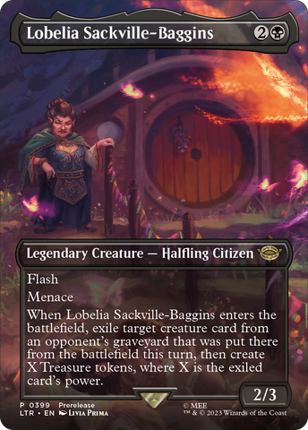 Lobelia Sackville-Baggins (Borderless Alternate Art) [The Lord of the Rings: Tales of Middle-Earth] - The Mythic Store | 24h Order Processing