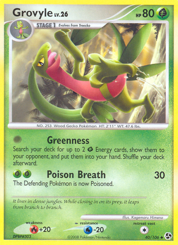 Grovyle (40/106) [Diamond & Pearl: Great Encounters] - The Mythic Store | 24h Order Processing