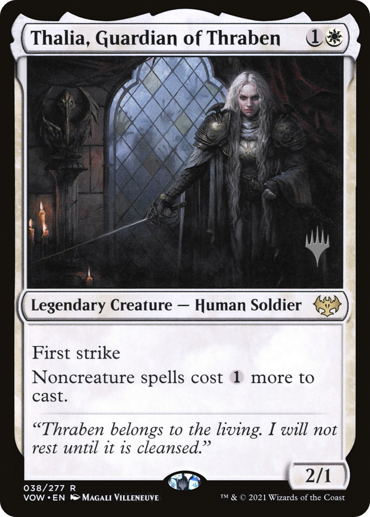 Thalia, Guardian of Thraben (Promo Pack) [Innistrad: Crimson Vow Promos] - The Mythic Store | 24h Order Processing