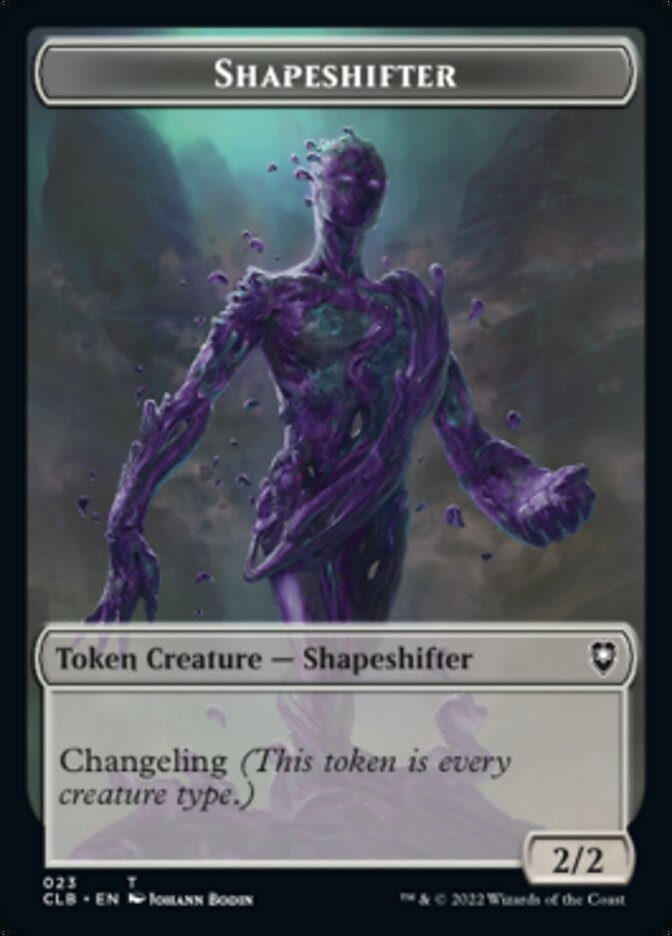 Kor Warrior // Shapeshifter (023) Double-Sided Token [Commander Legends: Battle for Baldur's Gate Tokens] - The Mythic Store | 24h Order Processing